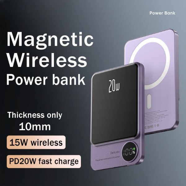 Magsafe 20W Magnetic Wireless Charger Power Bank For Iphone and Android Devices