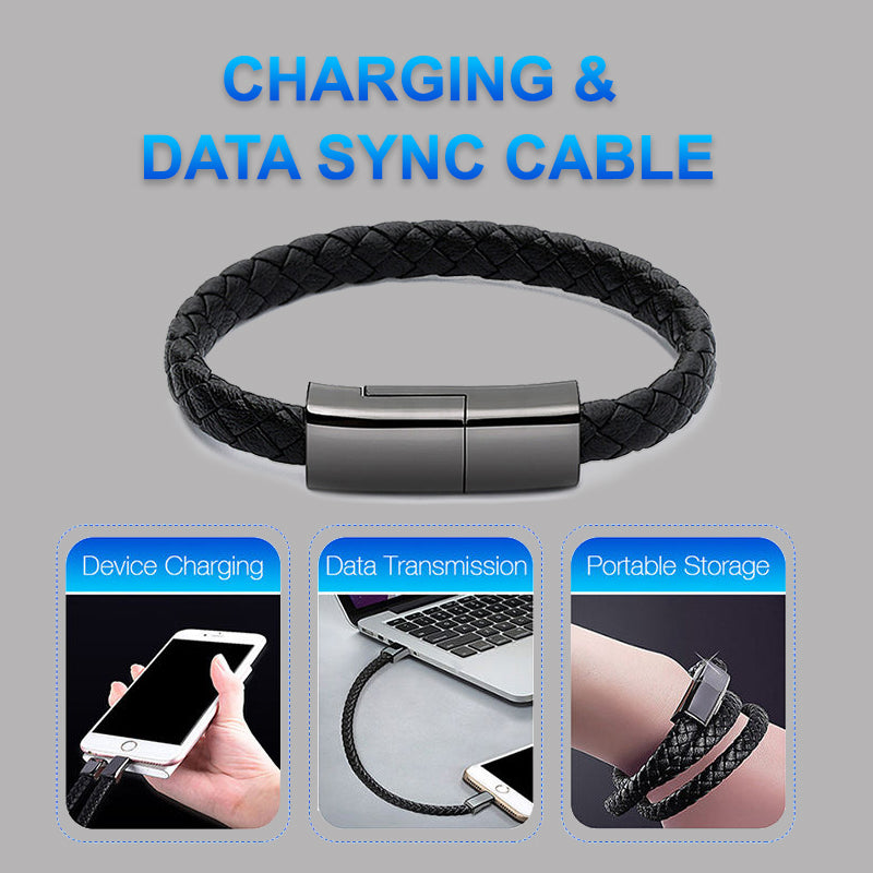 Bracelet USB Charging Data Cable for Android iOS